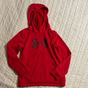 Under Armour Crimson Hoodie with Black Logo